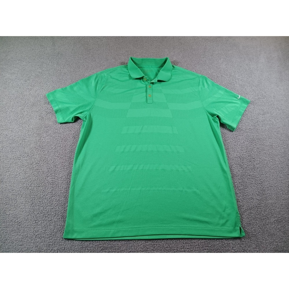 Nike Golf Dri-FIT Polo Shirt Men XL Green‎ Performance Short Sleeve Athletic